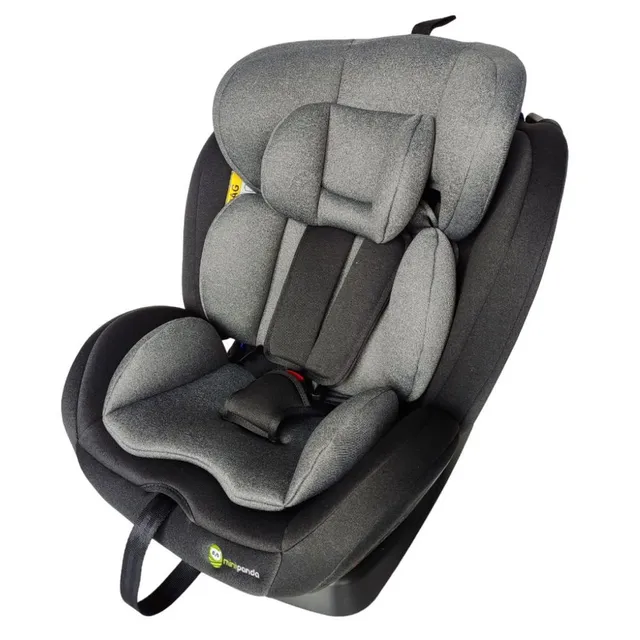Mini Panda Kai 360 Swivel Guard Car Seat with Isofix 0-12y, Charcoal