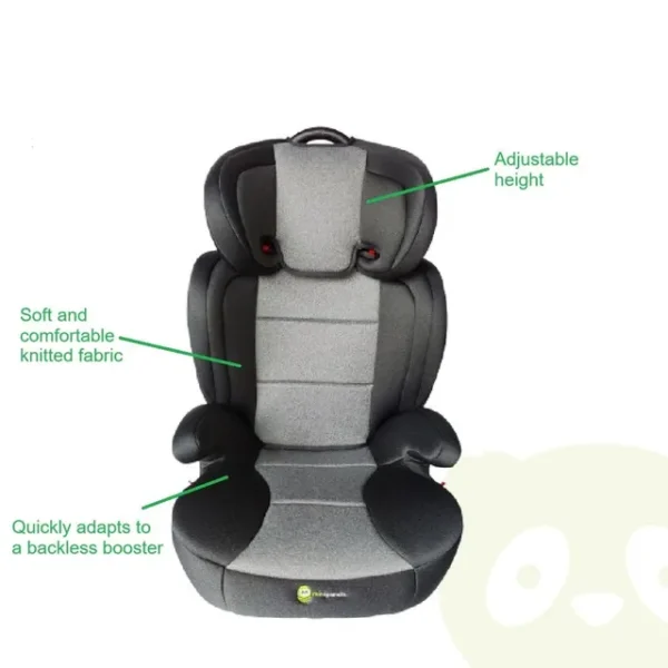 Mini Panda Carson 2-in-1 Booster Seat 3-12y, Onyx