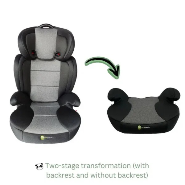 Mini Panda Carson 2-in-1 Booster Seat 3-12y, Onyx