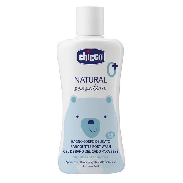 Chicco Natural Sensation Baby Gentle Body Wash No Tears 200ml 0m+