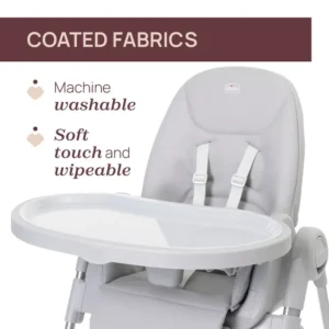 Chicco Polly Armonia Highchair 0m-3y, Steel