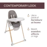 Chicco Polly Armonia Highchair 0m-3y, Scandinavian