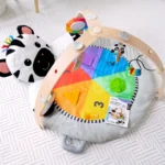 Baby Einstein – Zen’s Activity Milestones Plush Gym, Developmental Playmat with Removable Toys, Music, and Light Features, 0-12 Months