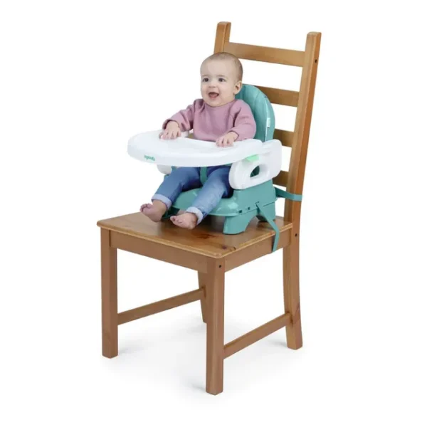 Ingenuity – Deluxe Comfort Folding Booster Seat, Adjustable, Folding, Easy-Clean, 6 Months to 3 Years