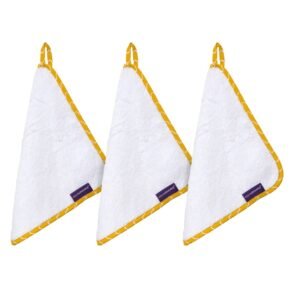ClevaMama Bamboo Baby Washcloth Set (3Pk) - White & Honey