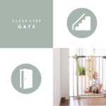 Hauck – Clear Step Gate (75 – 80 cm) / White