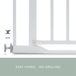 Hauck – Clear Step Gate (75 – 80 cm) / White