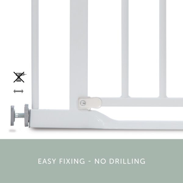 Hauck – Clear Step Gate (75 – 80 cm) / White