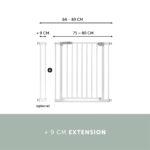 Hauck – Clear Step Gate (75 – 80 cm) / White