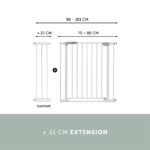 Hauck – Clear Step Gate (75 – 80 cm) / White