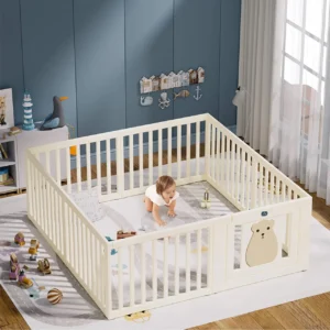 Little Story - Portable Playpen w/ Door - Foldable, Safe & Versatile for Babies & Pets