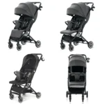Teknum – travel Cabin Stroller with Coffee Cup Holder – Slate Grey