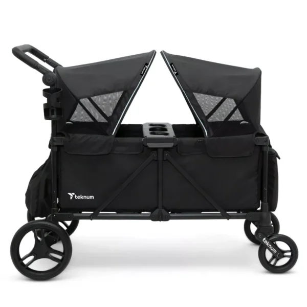 Teknum Fellow Wagon Stroller for 2 kids with Snack Tray – Black