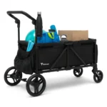 Teknum Fellow Wagon Stroller for 2 kids with Snack Tray – Black