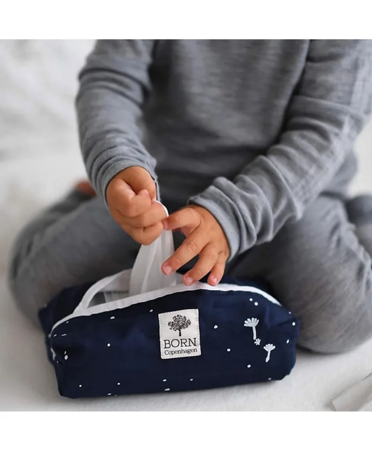 Born Copenhagen - Organic Cotton Wet Wipes Cover - Night Sky