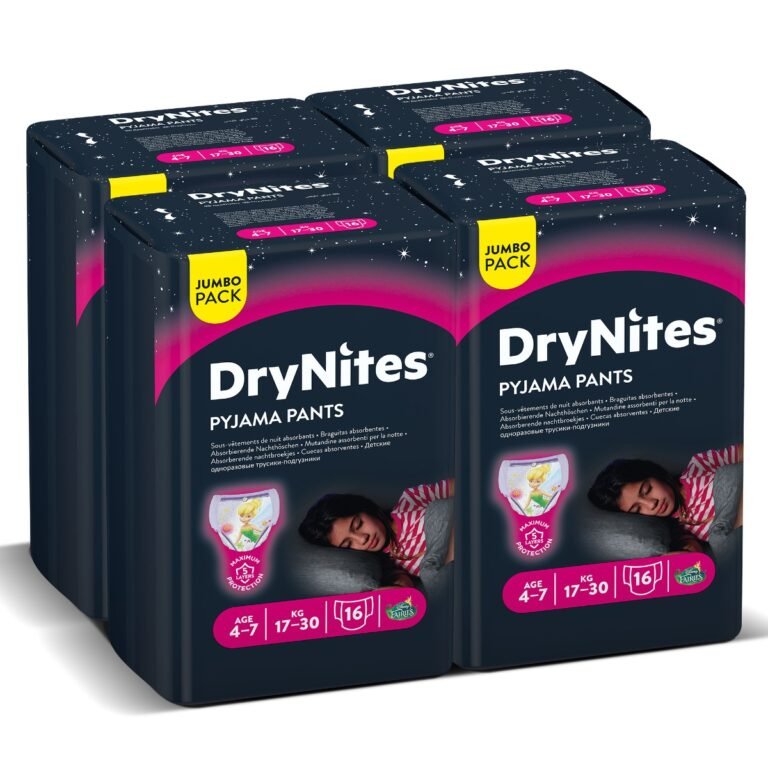 Huggies - Drynites Pyjama Pants, 4-7 Y, Girl 17-30 kg - 64 Bed Wetting Pants