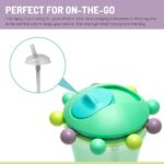 Melii Abacus Straw Sippy Cup Green & Pink 340ml 2 pcs