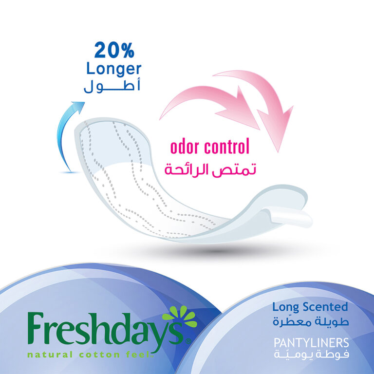 Freshdays Daily Liners Long Scented 24 Pads