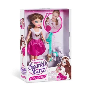 Zuru Sparkle Girlz – Dog Walker Doll Playset 10.5 Inch