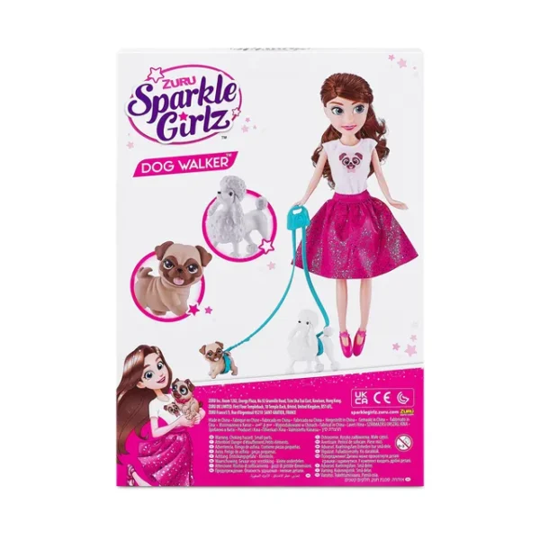 Zuru Sparkle Girlz – Dog Walker Doll Playset 10.5 Inch