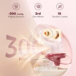 Momcozy Mobile Flow M9 Breast Pump, Double, Maroon