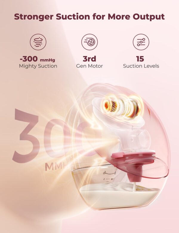Momcozy Mobile Flow M9 Breast Pump, Double, Maroon