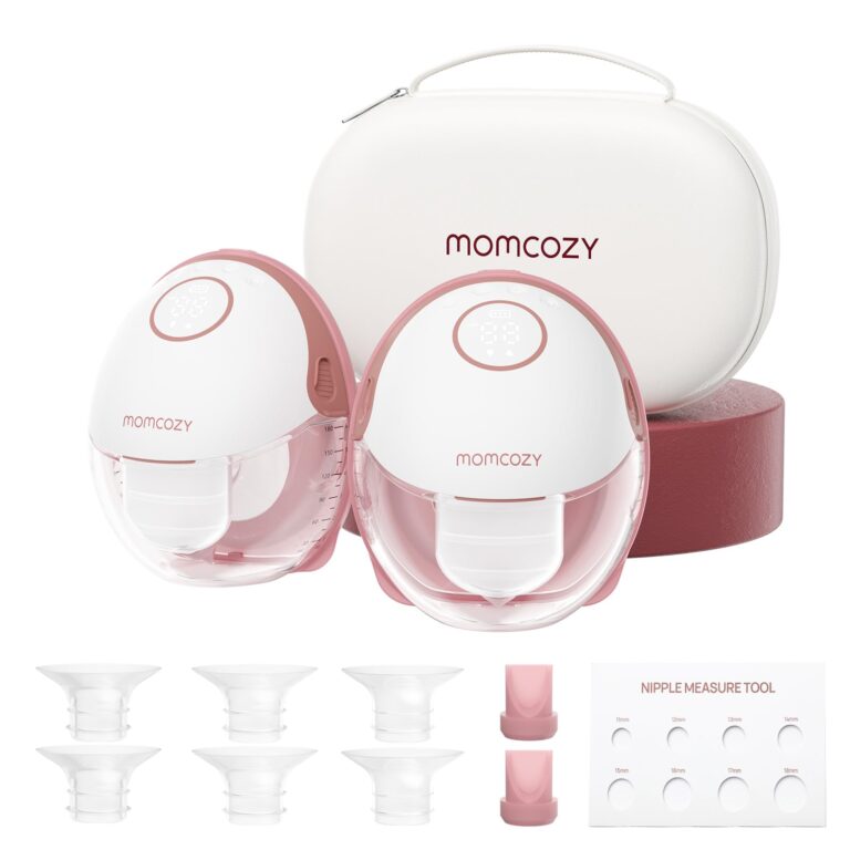 Momcozy - Mobile Style Hands-Free Double Breast Pump M6 - Maroon