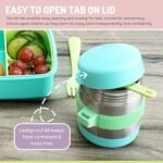 Melii Insulated Food Jar, Fidget Thermose 300ml Turquoise