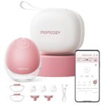 Momcozy Mobile Flow M9 Breast Pump, Single, Maroon