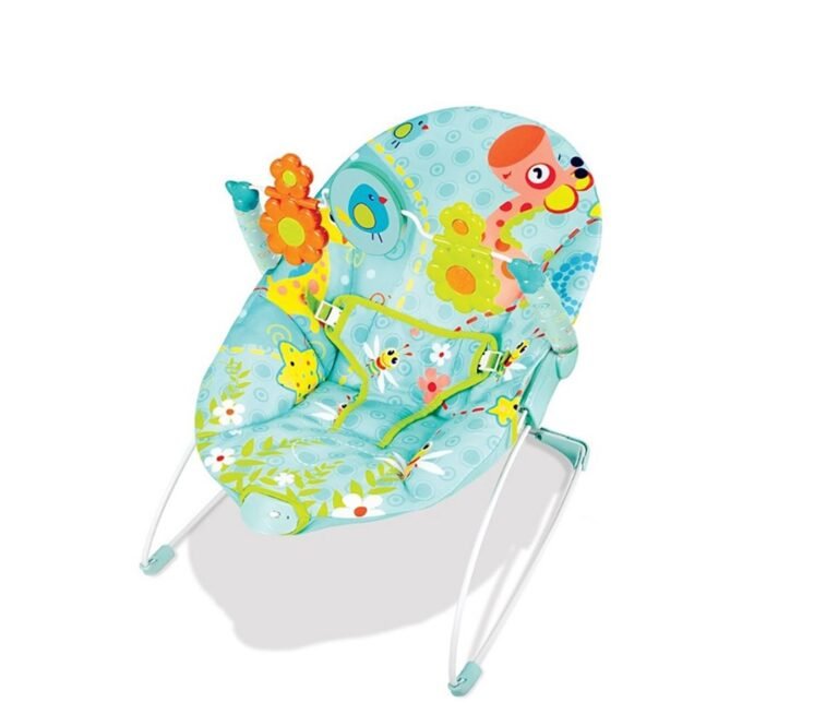 Little Angel Baby Bouncer With Music & Vibration For Infant 6 To 18 Months - Green
