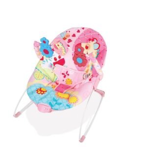 Bright Starts – Paradise Portable Baby Bouncer With Vibrating Infant Seat – Pink