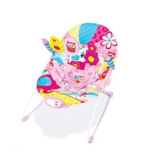 Bright Starts – Paradise Portable Baby Bouncer With Vibrating Infant Seat – Pink