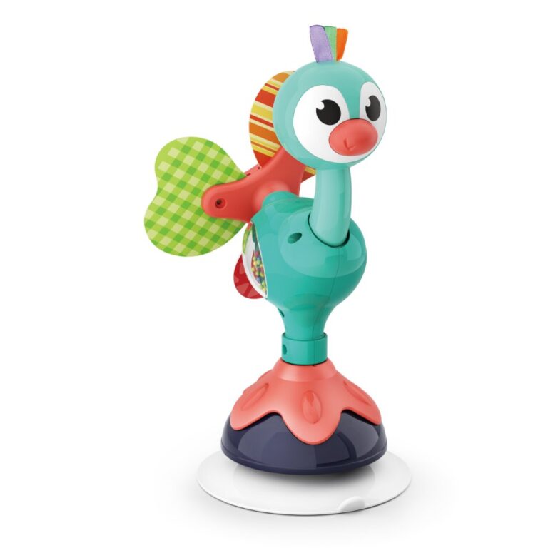 Hola - Peacock Highchair Toy with Suction 6M+