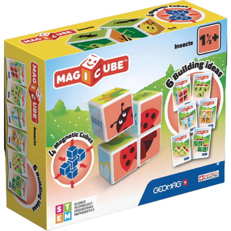Geomag - Magicube Printed Insects + Cards 7 pcs
