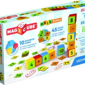Geomag – Magicube Math Building Recycled Clips STEM Toy 55 Pcs