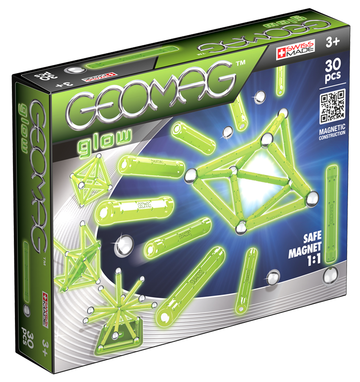 Geomag - Glow Magnetic Construction STEM Toy 30pcs