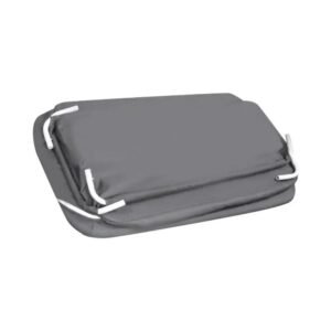 Asalvo 2-in-1 Mini Cot & Co-Sleep Crib – Smart Grey, Compact & Adjustable Baby Bed