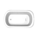 Asalvo Flexible Bathtub – LUCCA Grey White, Foldable & Space-Saving Baby Bath