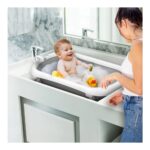 Asalvo Flexible Bathtub – LUCCA Grey White, Foldable & Space-Saving Baby Bath