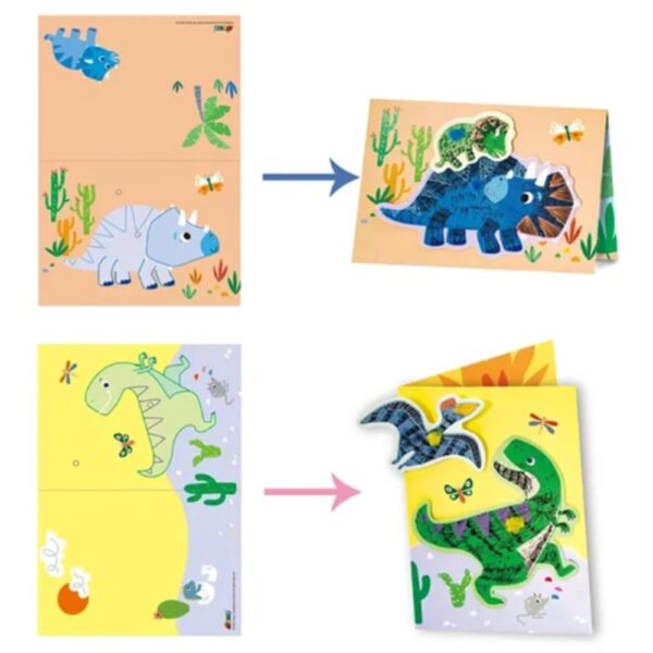 Avenir – Scratch – Dinos | Arts & Crafts, Greeting Cards Set