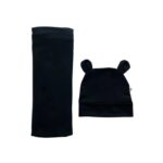 Baby Boss ME – Organic Bamboo Swaddle & Beanie Set – Black