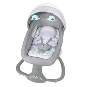 Baby Swing Bassinet Cardle Bed 3 In 1 For Newborn To Toddler -Grey