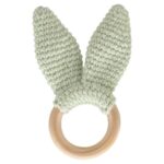 Babyjem – Amigurumi Wooden Ring Teether – Green