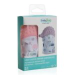 Babyjem Baby Teethering Gloves / Hedgehog / Pink