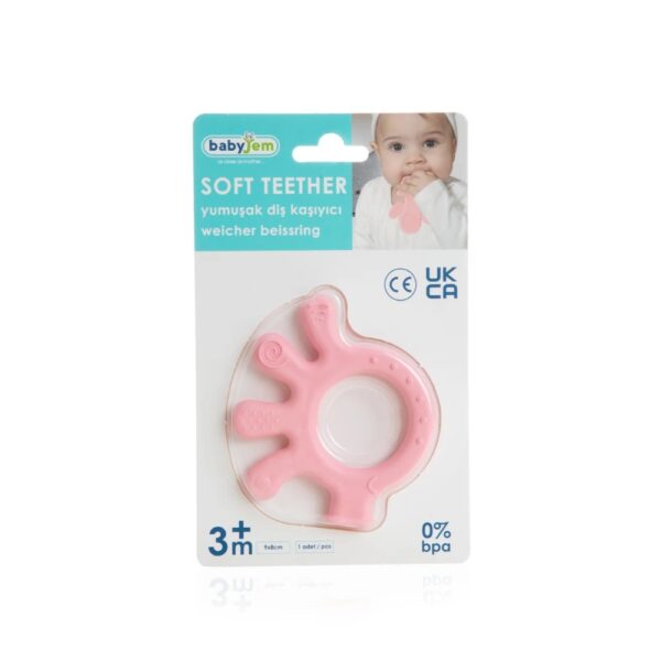 Babyjem Baby Teething Glove – Octopus / Pink