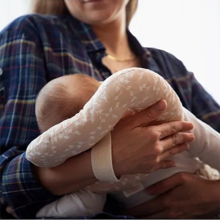 Babyjem Breastfeeding Pillow Salmon Color Flower