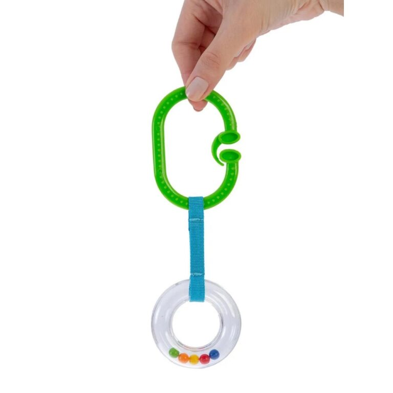 Babyjem Rattle Stroller Ring Green Oval