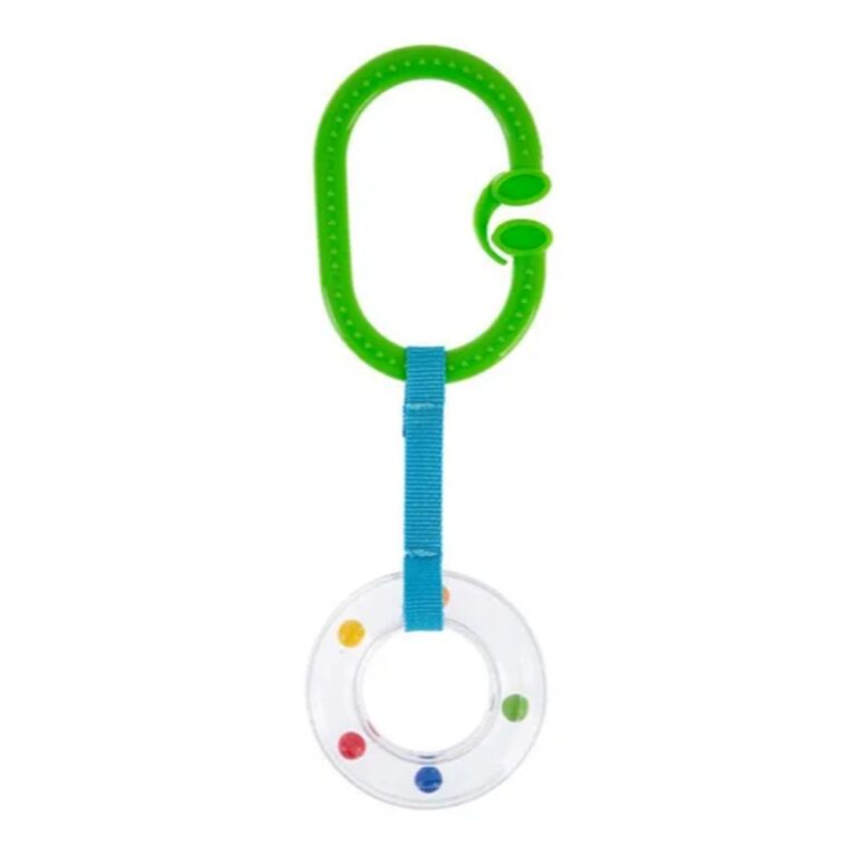 Babyjem Rattle Stroller Ring Green Oval