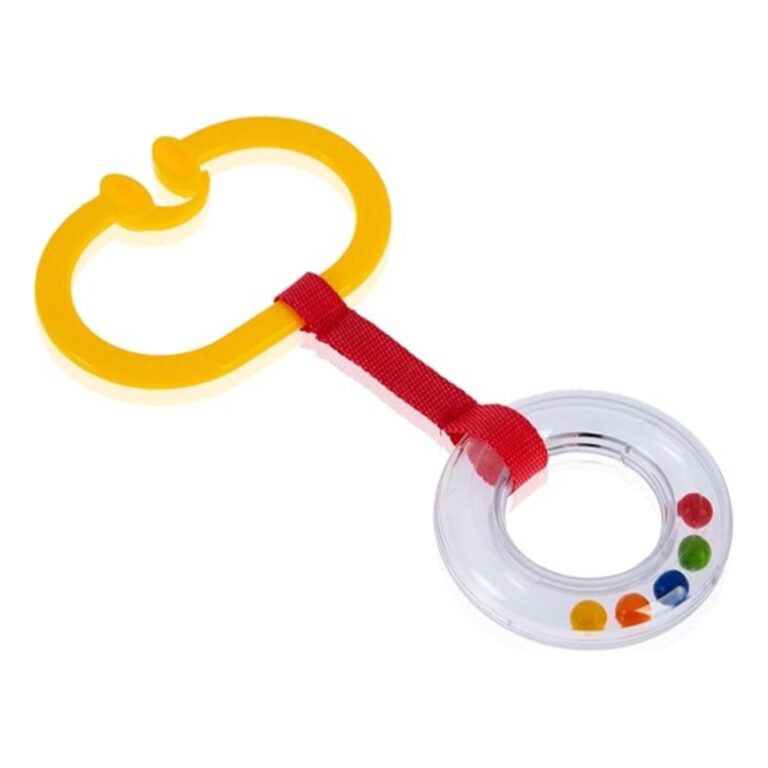 Babyjem Rattle Stroller Ring Yellow Oval