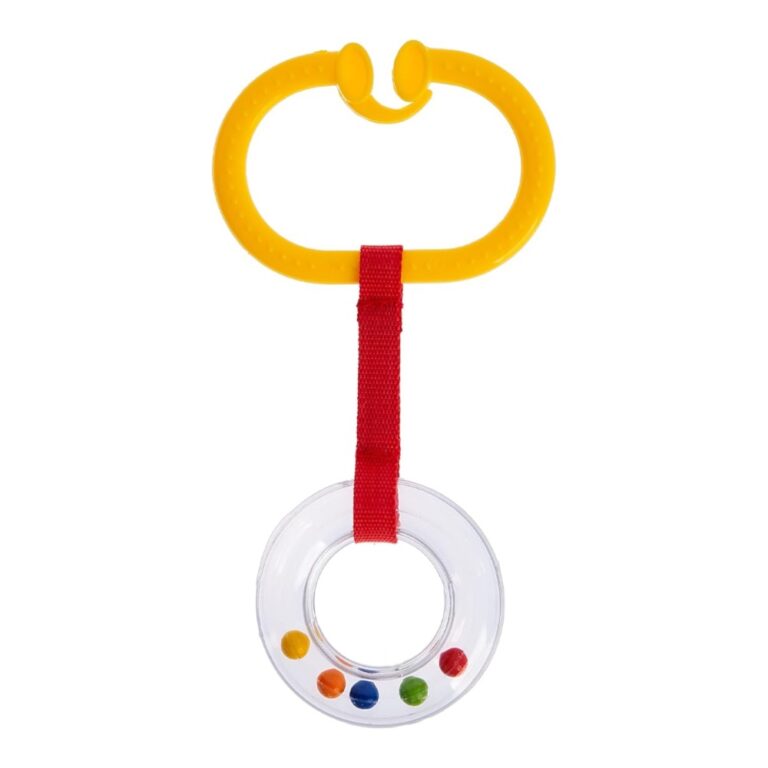 Babyjem Rattle Stroller Ring Yellow Oval